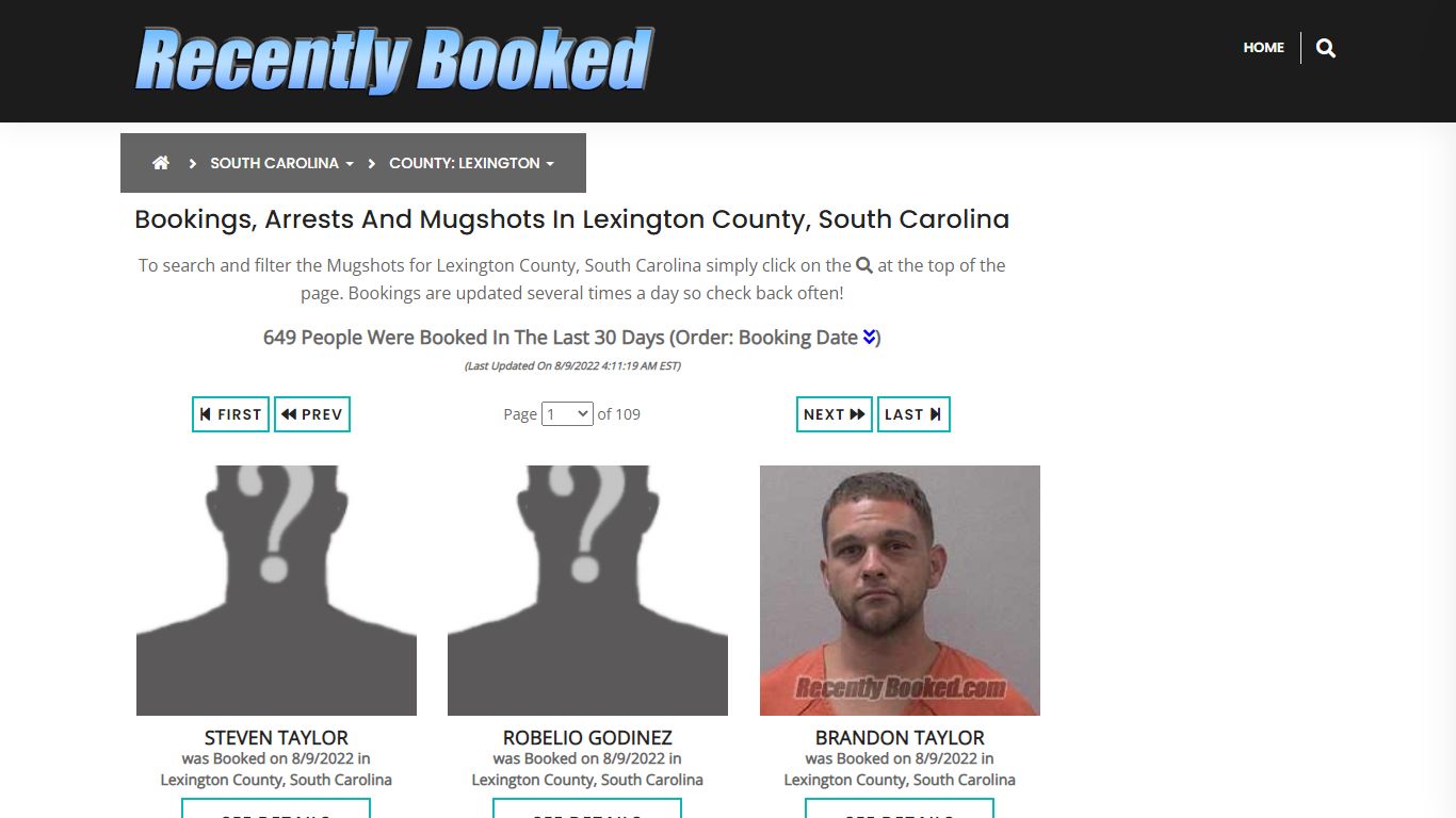 Recent bookings, Arrests, Mugshots in Lexington County ...