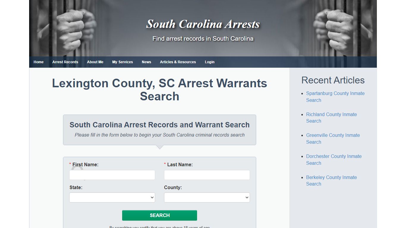 Lexington County, SC Arrest Warrants Search - South ...